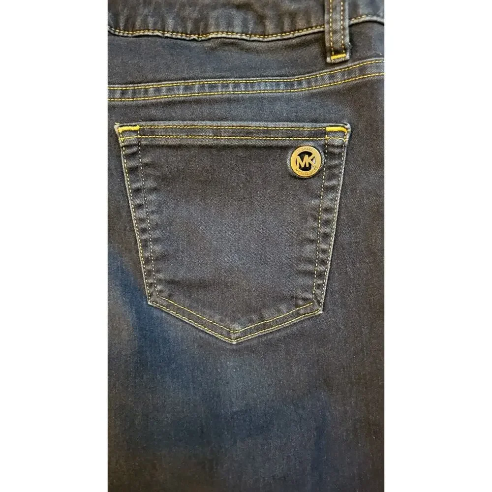 Michael Kors Women’s Size 14 Izzy Skinny Jeans Blue Denim Stretch Mid Rise Class